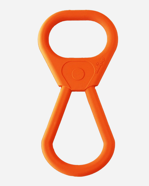 SodaPup Can Opener Tug Dog Toy, Orange