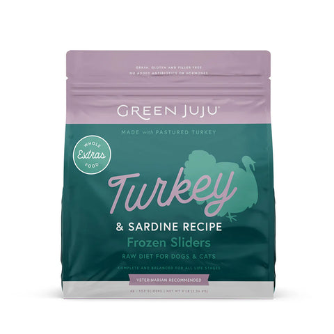 Green Juju - Frozen Turkey Extras Recipe - Raw Dog Food - Various Sizes (Local Delivery Only)