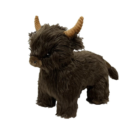 PetLou - Dark Brown Highland Cow 12"