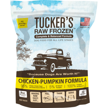 Tucker's - Chicken Pumpkin - Raw Dog Food - Various Sizes (PRE-ORDER-Local Delivery Only)