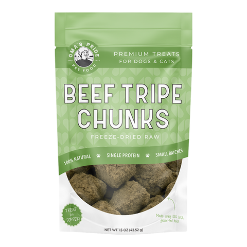 Oma's Pride - Freeze-Dried Beef Tripe Chunks