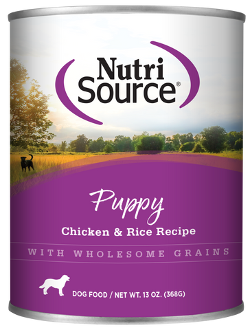 NutriSource - Puppy Chicken & Rice Recipe - Wet Dog Food - 13oz