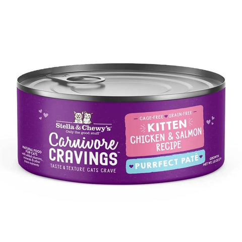 Stella & Chewy's - Carnivore Cravings Purrfect Paté Kitten Chicken & Salmon - Wet Cat Food - 2.8oz
