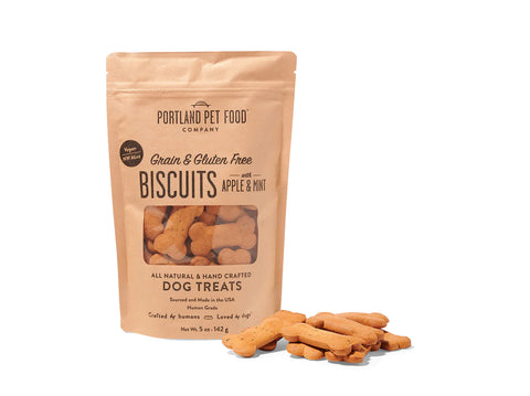 Portland Pet Food Company - Grain & Gluten-Free Apple & Mint Biscuits