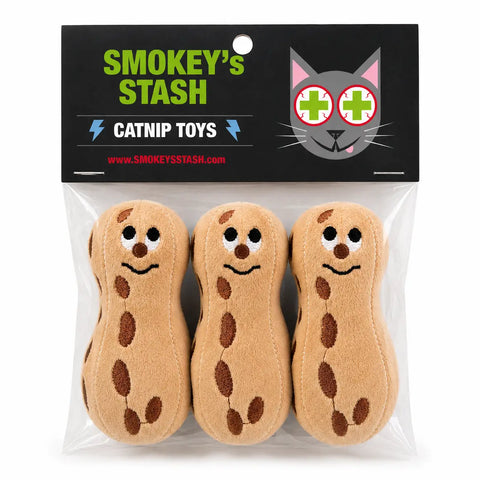 Smokey's Stash - Catnip Filled Peanuts Cat Toy