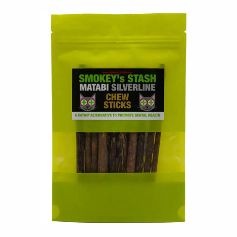 Smokey's Stash - Catnip Silvervine Sticks Cat Toy