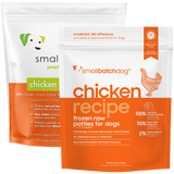 Small Batch - Chicken Batch Patties - Raw Dog Food - 6 lb (Local Delivery Only)