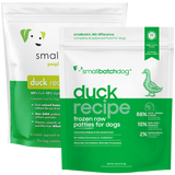 Small Batch - Frozen Duck Batch Patties - Raw Dog Food - 6 lb (Local Delivery Only)