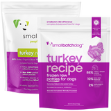 Small Batch - Turkey Batch Patties - Raw Dog Food - 6 lb (Local Delivery Only)