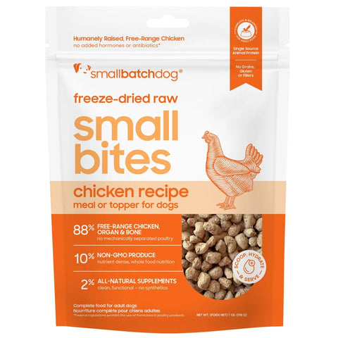 Small Batch - Small Bites Chicken - Freeze-Dried Dog Food - 7 oz
