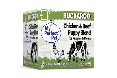 My Perfect Pet - Buckaroo Puppy Chicken & Beef Blend - Gently Cooked Dog Food - 4 lb (Hillsborough County FL Delivery Only)