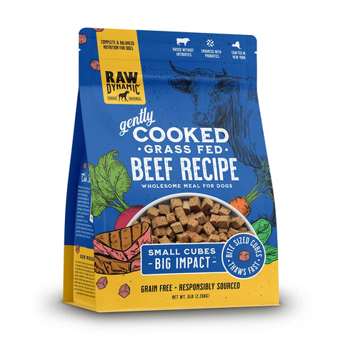Raw Dynamic - Gently Cooked Pasture Raised Beef - Gently Cooked Dog Food - Various Sizes (PRE-ORDER - Local Delivery Only)