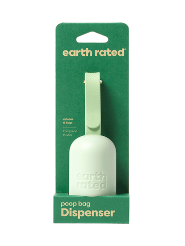 Earth Rated - Leash Dispenser with 15 Poop Bags