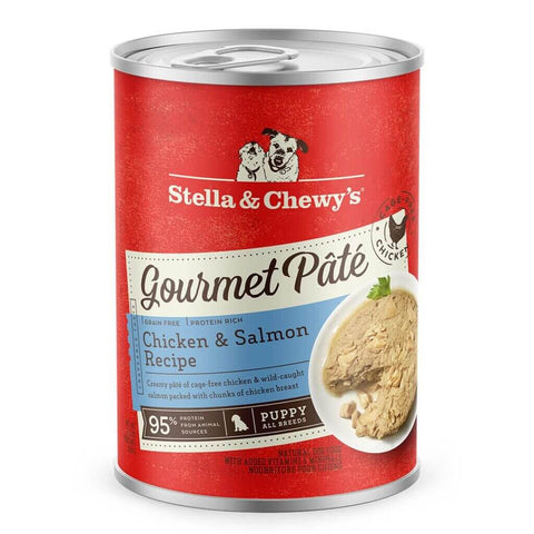 Stella & Chewy's - Gourmet Pate Puppy Chicken & Salmon - Wet Dog Food - 12.5oz