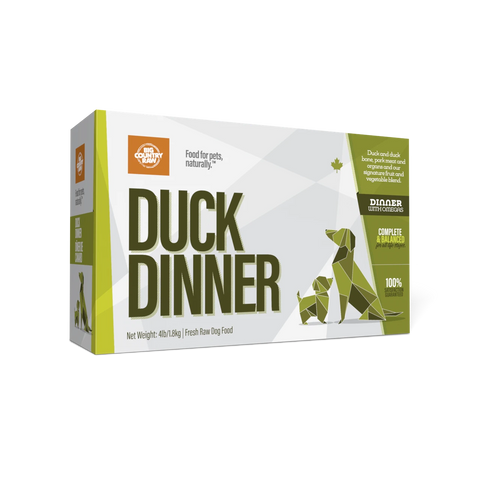 Big Country Raw - Frozen Duck - Raw Dog Food - 4 lb Box (Local Delivery Only)