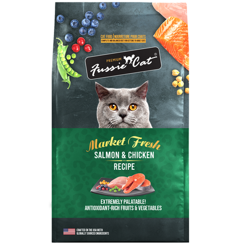 Fussie Cat - Market Fresh Salmon & Chicken Recipe - Dry Cat Food - 3.5 lb