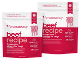 Small Batch - Frozen Beef Batch Sliders - Raw Dog Food - 3 lb (Local Delivery Only)