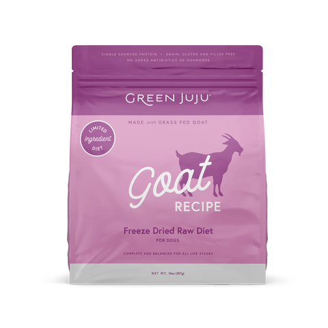Green Juju - Goat Recipe - Freeze-Dried Dog Food - 14 oz