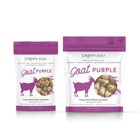 Green Juju - Freeze-Dried Goat Purple Whole Food Bites Topper