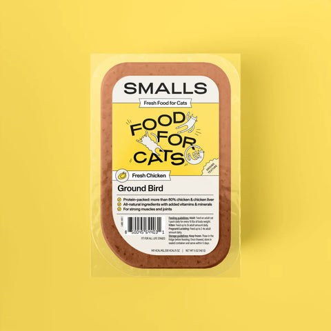 Smalls - Frozen Ground Chicken - Gently Cooked Cat Food - 5 oz