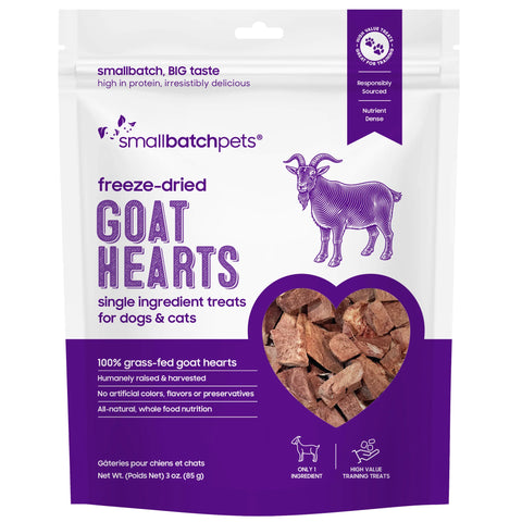 Small Batch - Freeze-Dried Goat Hearts