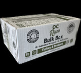 OC Raw - Frozen Turkey & Produce Patties Bulk Box - Raw Dog Food - 18 lb (Local Delivery Only)