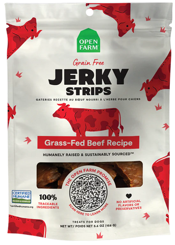 Open Farm - Grain-Free Grass-Fed Beef Jerky Strips