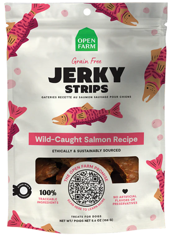 Open Farm - Grain-Free Wild-Caught Salmon Jerky Strips