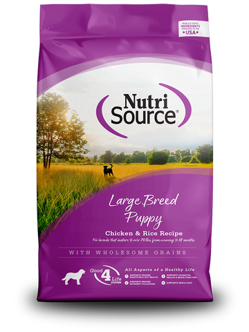 NutriSource - Large Breed Puppy Chicken & Rice Recipe - Dry Dog Food - Various Sizes