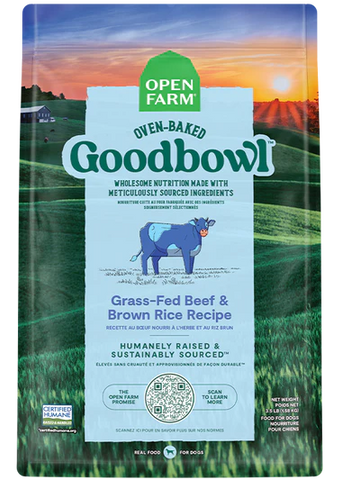 Open Farm - Oven Baked Good Bowl Beef & Brown Rice - Dry Dog Food - Various Sizes
