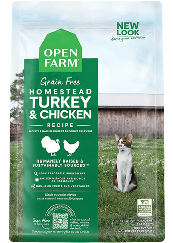 Open Farm - Grain-Free Homestead Turkey & Chicken - Dry Cat Food - 2lb