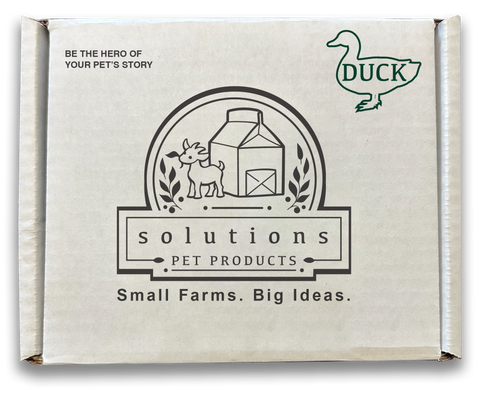 Solutions Pet Products - Duck Recipe - Raw Dog Food - Various Sizes (PRE-ORDER-Local Delivery Only)