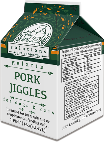 Solutions Pet Products - Frozen Pork Jiggles (Local Delivery Only)