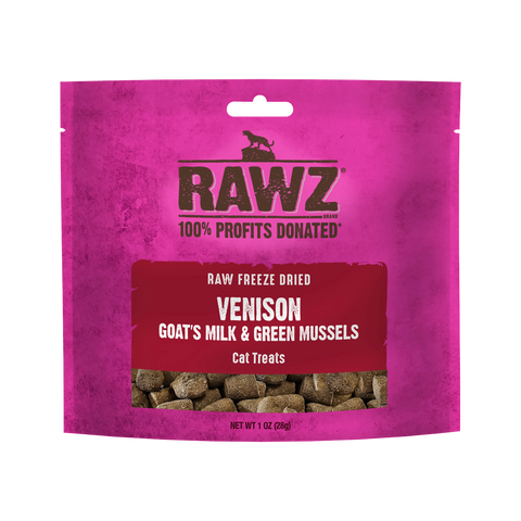 Rawz - Freeze-Dried Venison & Goat's Milk Cat Treat