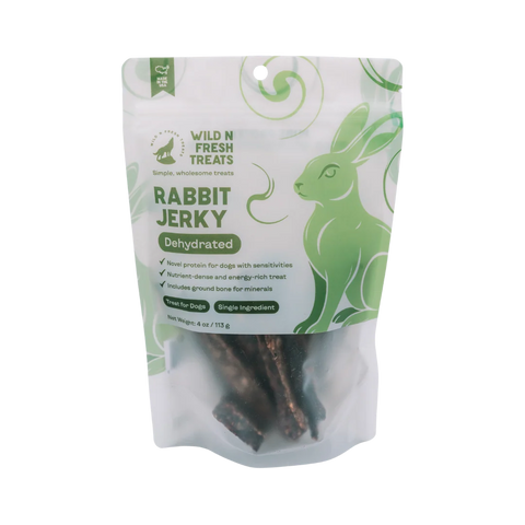 Wild N Fresh - Dehydrated Rabbit Jerky 3oz