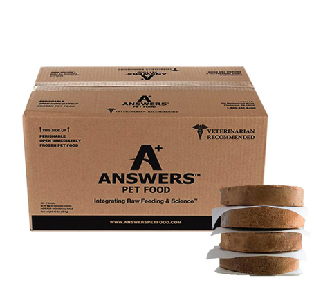 Answers - Detailed Patties Beef - Raw Dog Food - 20 lb (Hillsborough County FL Delivery Only)