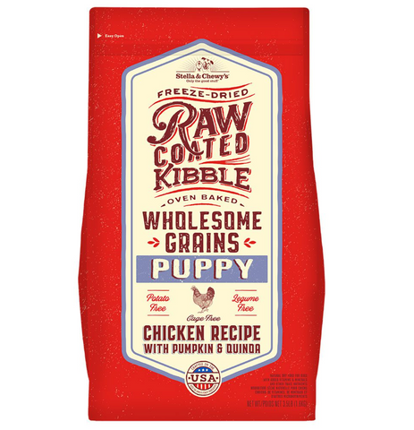 Stella & Chewy's - Raw Coated Wholesome Grains Puppy Chicken Pumpkin Quinoa - Dry Dog Food - 22 lb