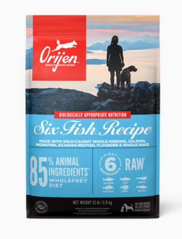 ORIJEN - Six Fish - Dry Dog Food - Various Sizes