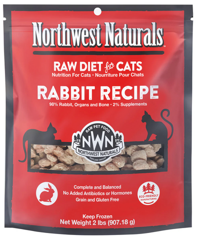 Northwest Naturals - Rabbit Nibbles - Raw Cat Food - 2 lb (Local Delivery Only)