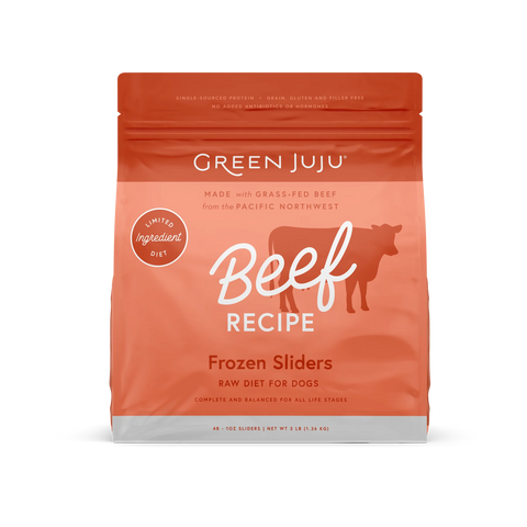 Green Juju - Frozen Beef Recipe - Raw Dog Food - Various Sizes (Hillsborough County FL Delivery Only)