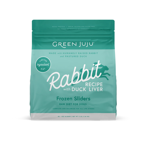 Green Juju - Frozen Rabbit Recipe - Raw Dog Food - Various Sizes (Hillsborough County FL Delivery Only)