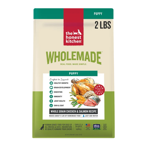 The Honest Kitchen - Wholemade Dehydrated Puppy Recipe Whole Grain Chicken & Salmon - 2 lb