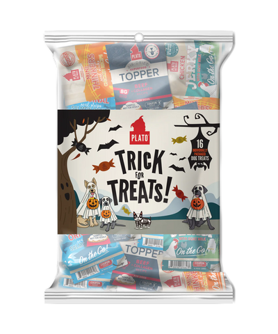 Plato Pet Treats - Trick for Treats Variety Pack 16ct