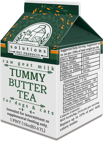 Solutions Pet Products - Tummy Butter Tea Goat Milk (Local Delivery Only)