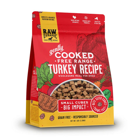 Raw Dynamic - Gently Cooked Free Range Turkey - Gently Cooked Dog Food - Various Sizes (PRE-ORDER - Local Delivery Only)