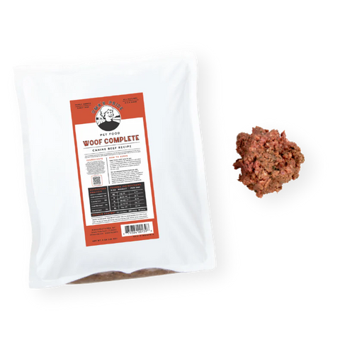 Oma's Pride - Woof Complete Beef - Raw Dog Food - Various Sizes (Local Delivery Only)