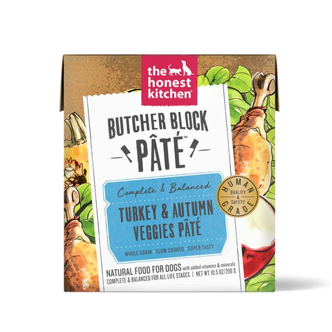 The Honest Kitchen - Butcher Block Pate' Turkey & Autumn Veggie - Wet Dog Food - 10.5oz