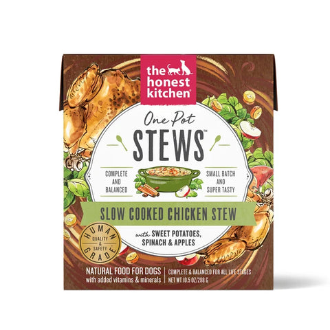 The Honest Kitchen - One Pot Stew Chicken, Sweet Potato, Spinach & Apple - Wet Dog Food - 10.5oz