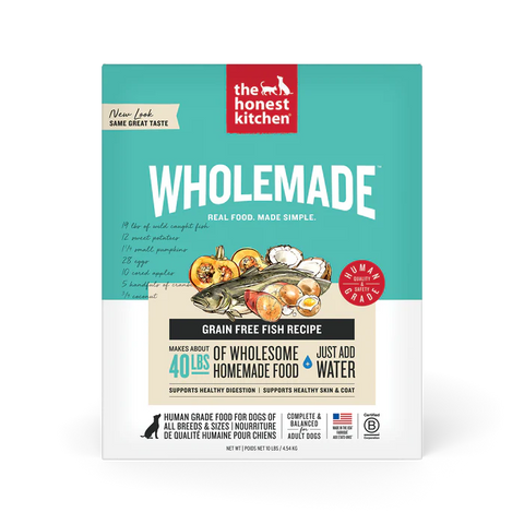 The Honest Kitchen - Wholemade Grain-Free Dehydrated Fish - Dehydrated Dog Food - Various Sizes