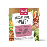 The Honest Kitchen - Butcher Block Pate' Beef, Lamb & Spring Veg - Wet Dog Food - 10.5oz